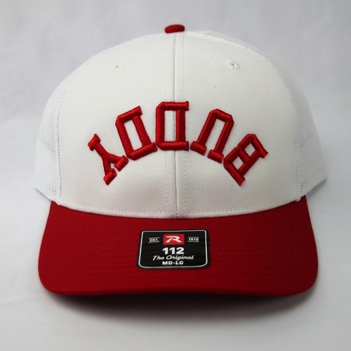Puck Buddy Classic Trucker Hat - Red/White